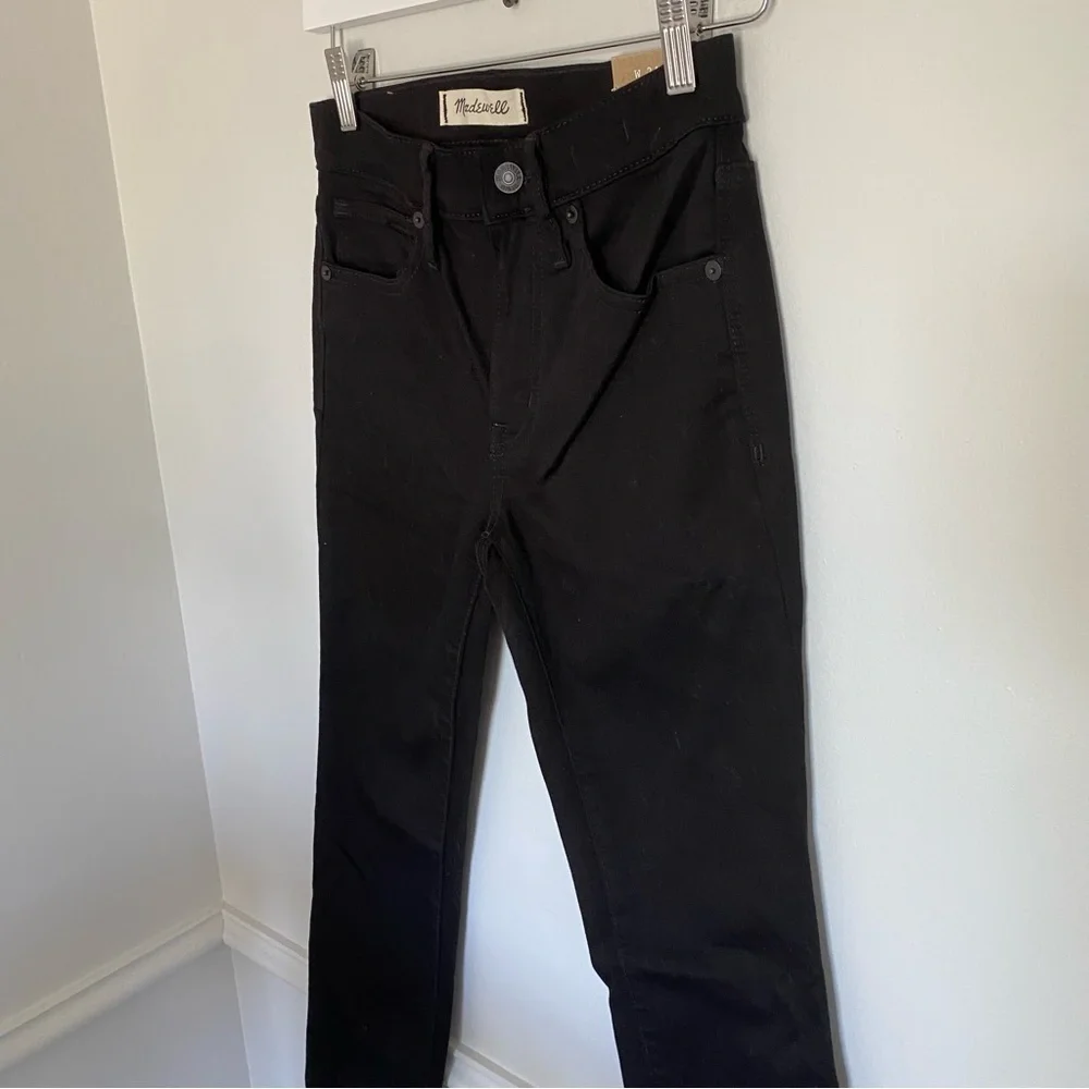 Bnwt Madewell High Rise Black 9” Skinny Jeans Sz 24 - Picture 5 of 9